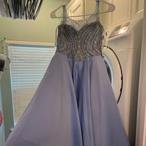 Girl’s Periwinkle Pageant Gown Tiffany Designs